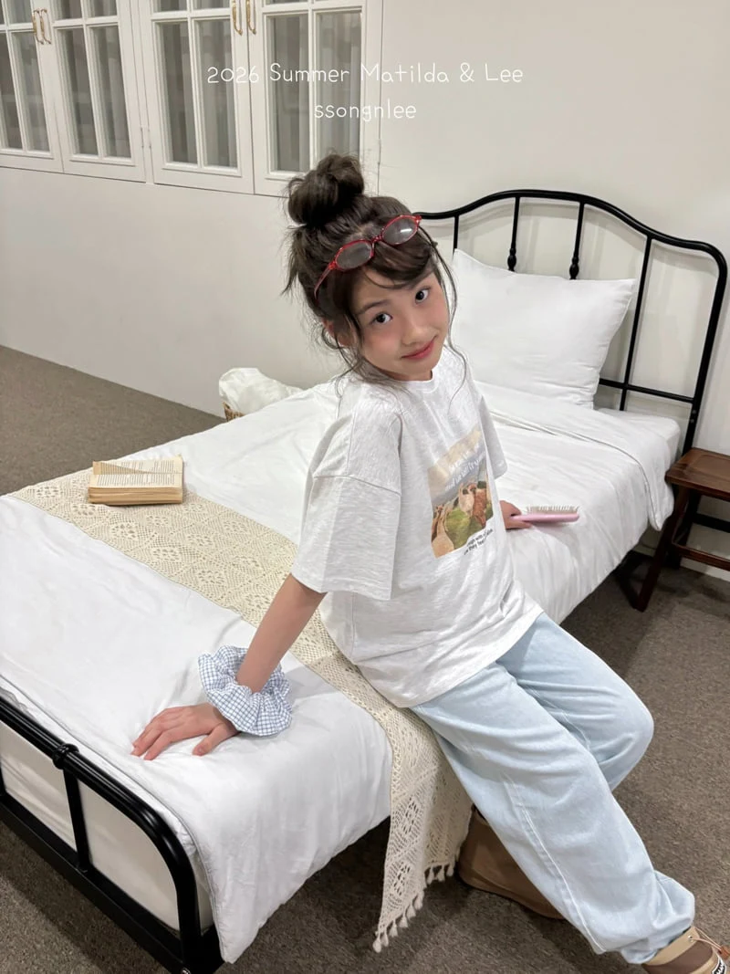 Matilda & Lee - Korean Children Fashion - #Kfashion4kids - Light Blue Straight Denim Pants - 5