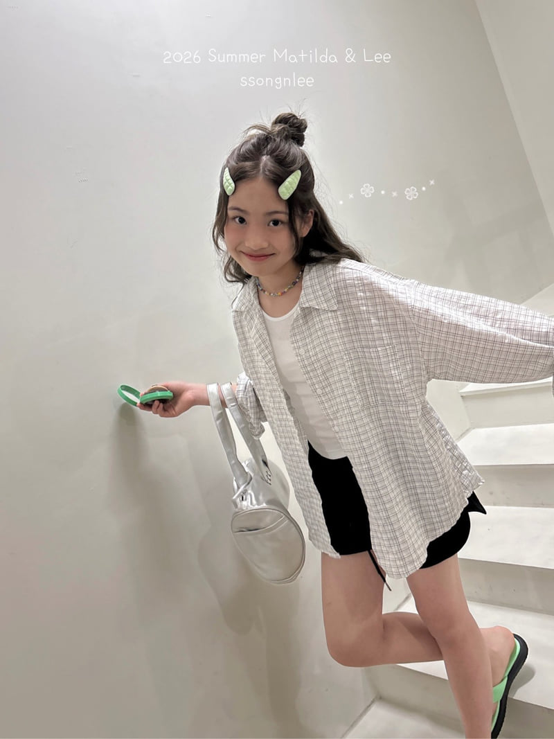 Matilda & Lee - Korean Children Fashion - #kidzfashiontrend - Joy Check Shirt - 4