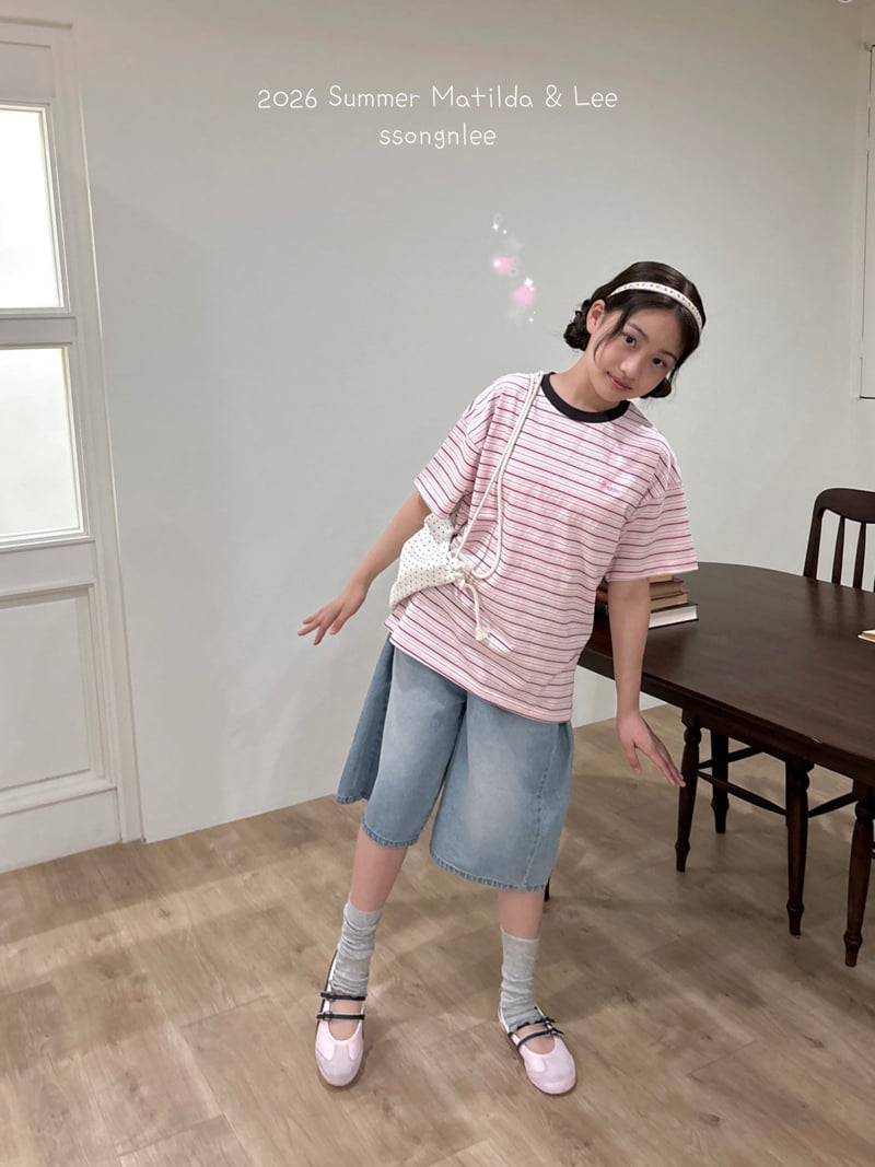 Matilda & Lee - Korean Children Fashion - #Kfashion4kids - Summer Bermuda Denim Pants - 7