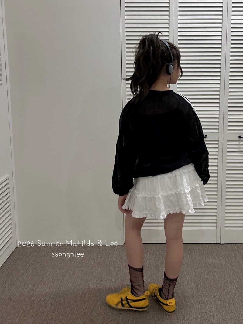 Matilda & Lee - Korean Children Fashion - #childofig - Double Line Mesh Tee - 5