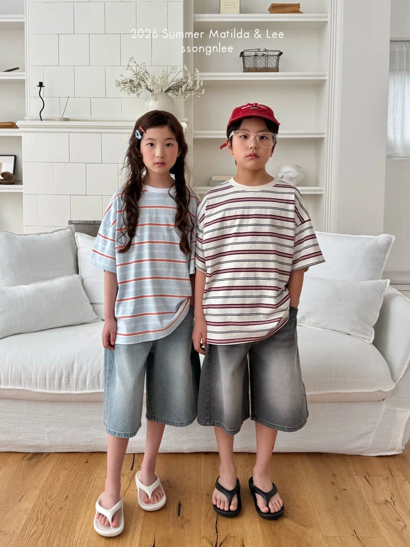 Matilda & Lee - Korean Children Fashion - #childofig - Melbourne Stripe Tee - 3