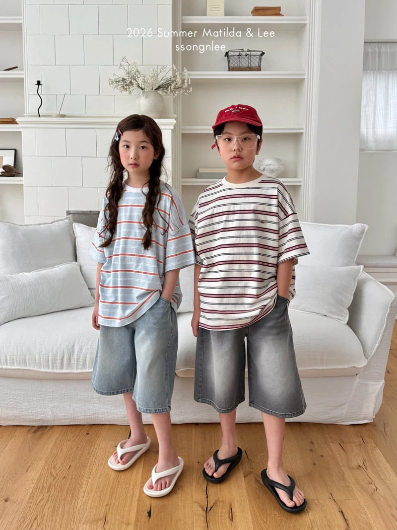 Matilda & Lee - Korean Children Fashion - #childofig - Melbourne Stripe Tee - 4