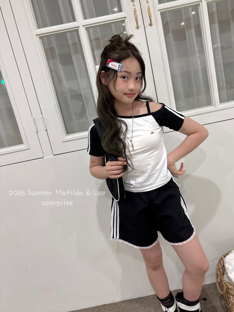 Matilda & Lee - Korean Children Fashion - #childofig - Color Block Line Tee - 8
