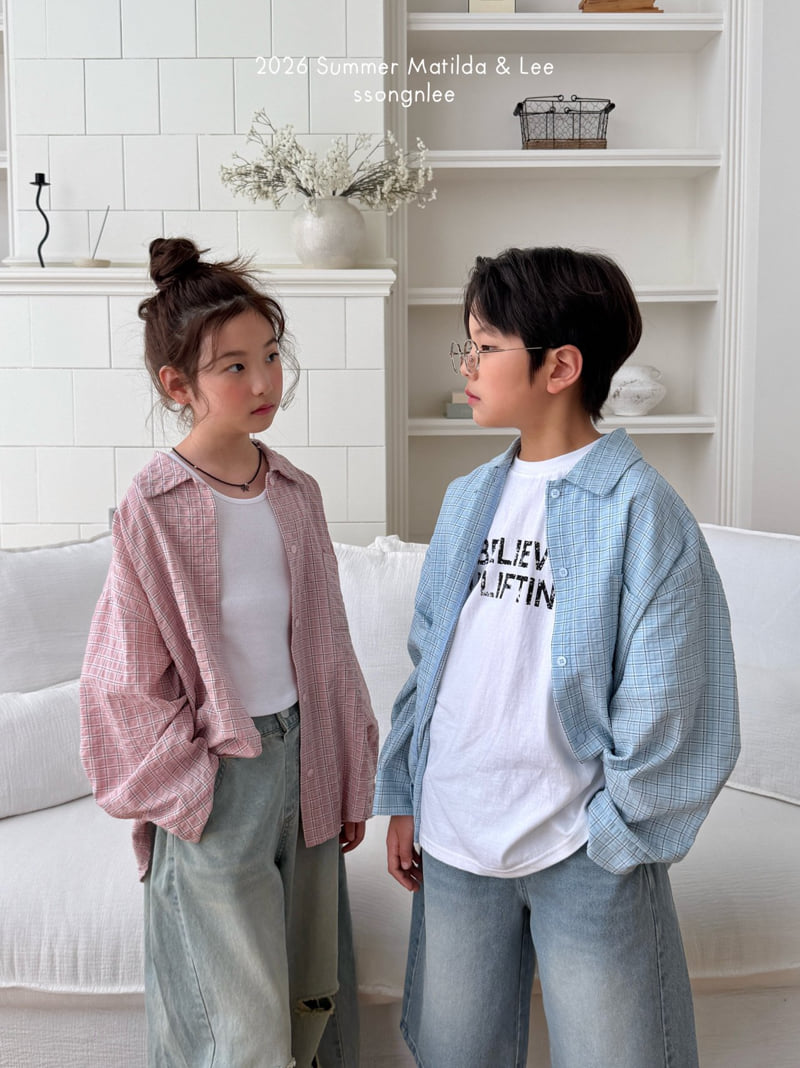 Matilda & Lee - Korean Children Fashion - #childofig - Joy Check Shirt - 12