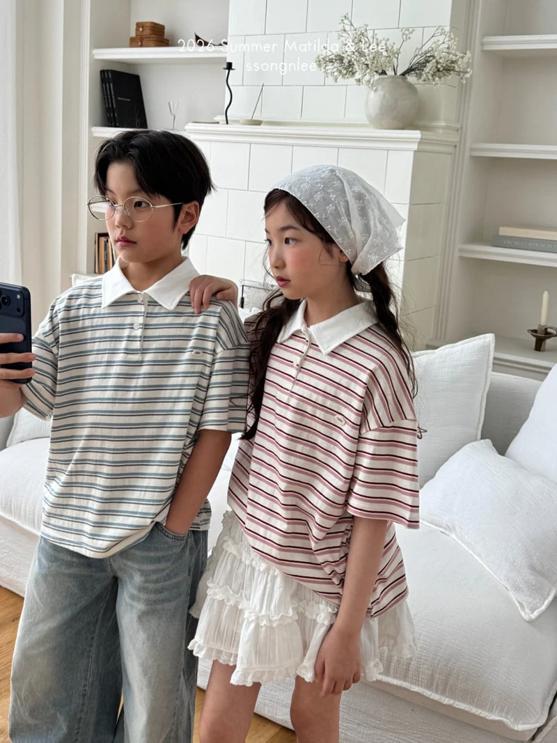 Matilda & Lee - Korean Children Fashion - #childofig - Jelly Collar Tee - 11