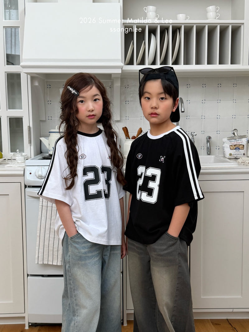 Matilda & Lee - Korean Children Fashion - #childofig - Two Line 23 Tee