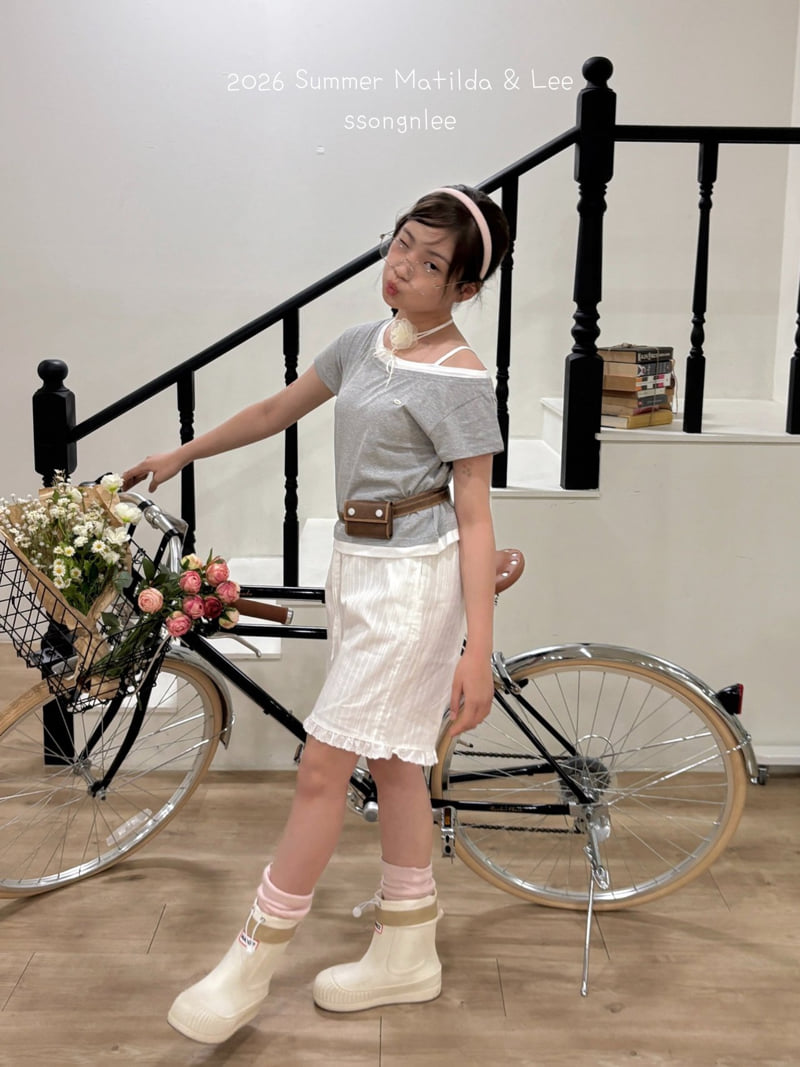 Matilda & Lee - Korean Children Fashion - #childofig - Layered Unbalanced Tee - 10
