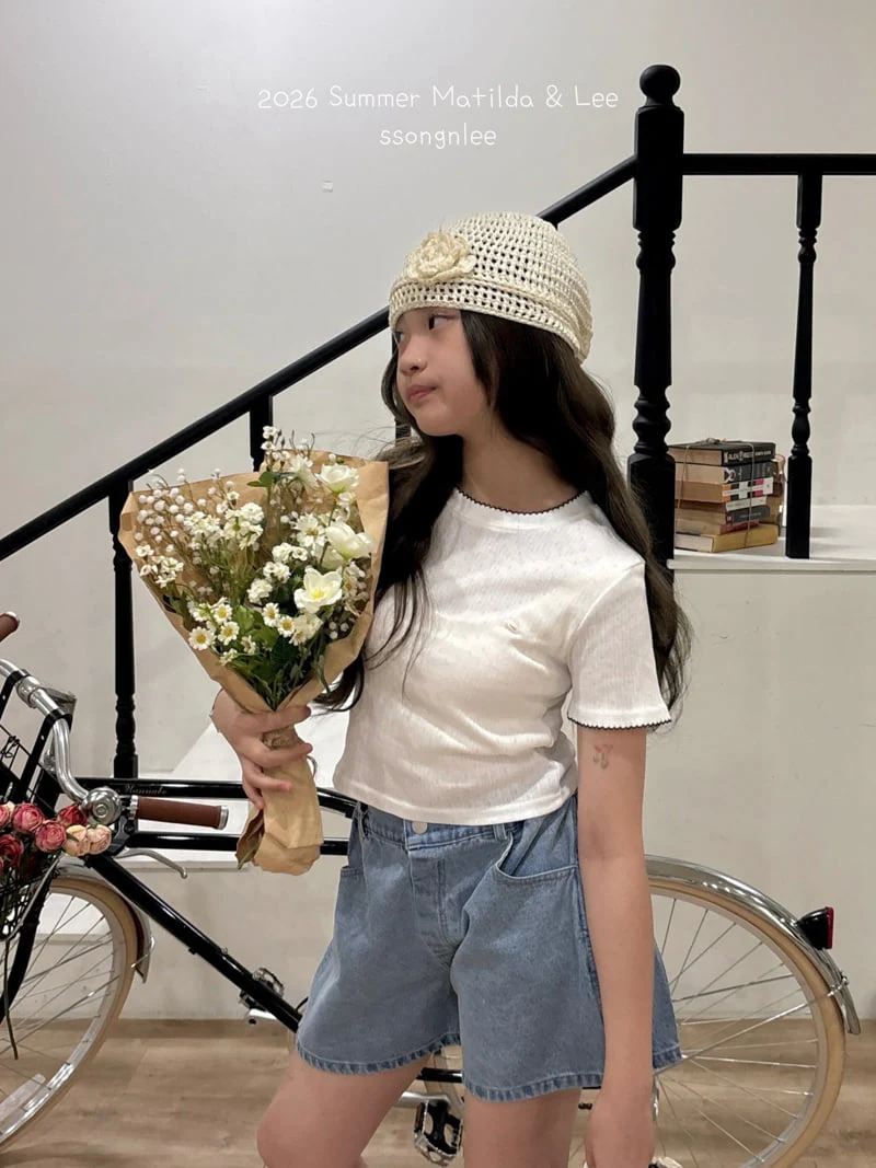 Matilda & Lee - Korean Children Fashion - #childrensboutique - Pleated Denim Shorts - 3