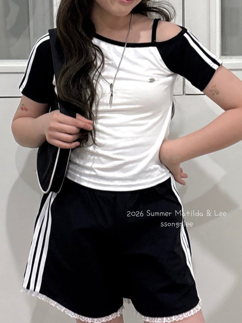 Matilda & Lee - Korean Children Fashion - #childrensboutique - Color Block Line Tee - 9
