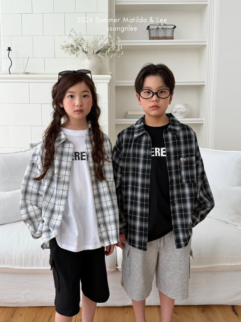 Matilda & Lee - Korean Children Fashion - #childrensboutique - Summer Check Shirt - 3