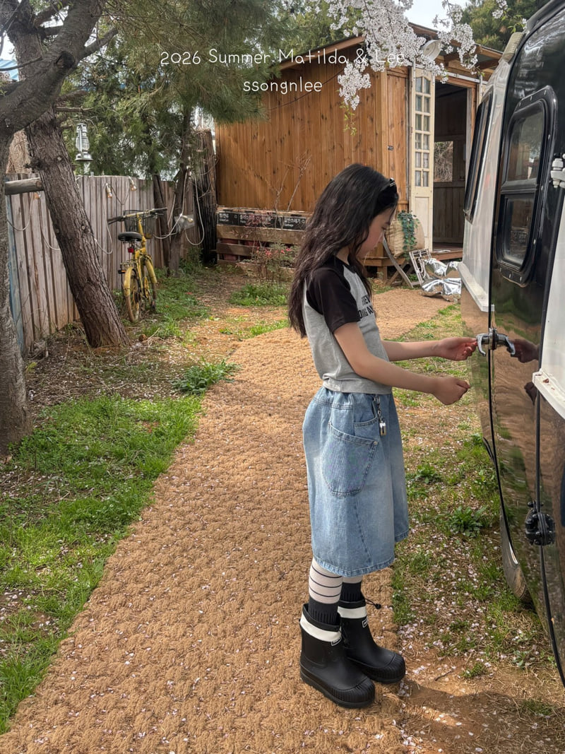 Matilda & Lee - Korean Children Fashion - #childrensboutique - Pocket Denim Shorts - 6