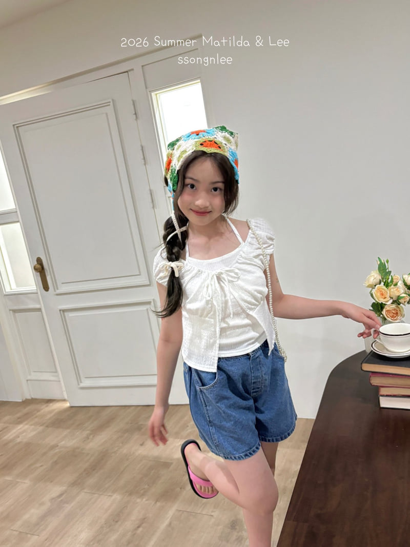 Matilda & Lee - Korean Children Fashion - #childrensboutique - Crinkle Sleeveless Set - 6