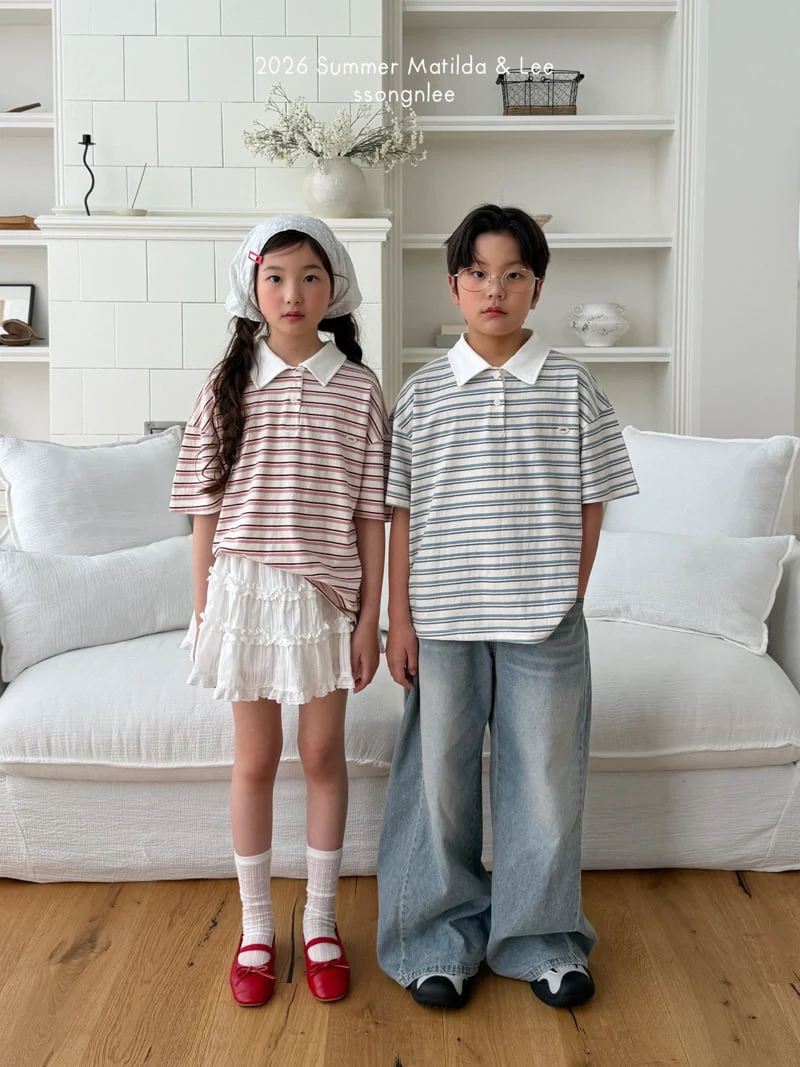 Matilda & Lee - Korean Children Fashion - #childrensboutique - Jelly Collar Tee - 12