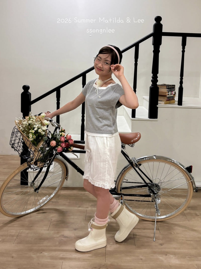 Matilda & Lee - Korean Children Fashion - #childrensboutique - Layered Unbalanced Tee - 11