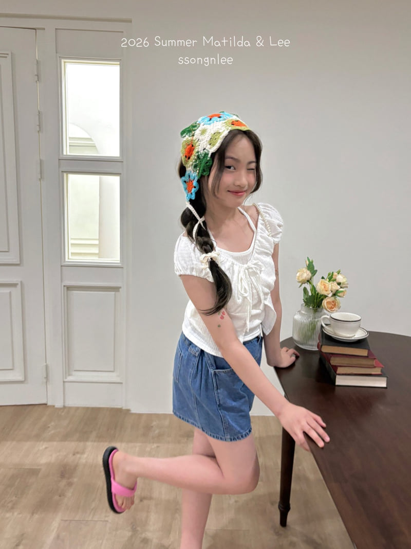 Matilda & Lee - Korean Children Fashion - #designkidswear - Denim Shirring Shorts - 10