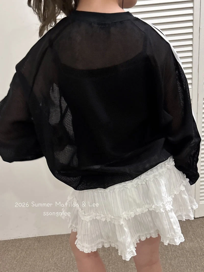Matilda & Lee - Korean Children Fashion - #designkidswear - Double Line Mesh Tee - 7