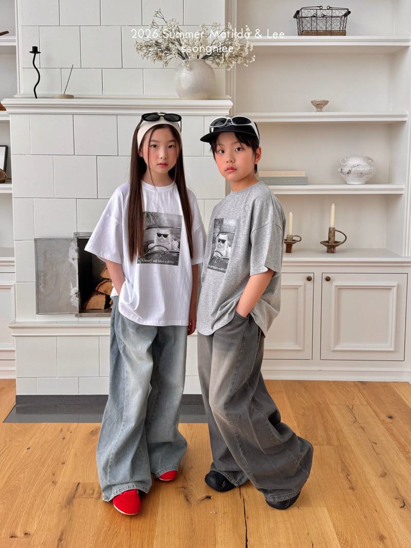 Matilda & Lee - Korean Children Fashion - #designkidswear - Drive Cat Tee - 6