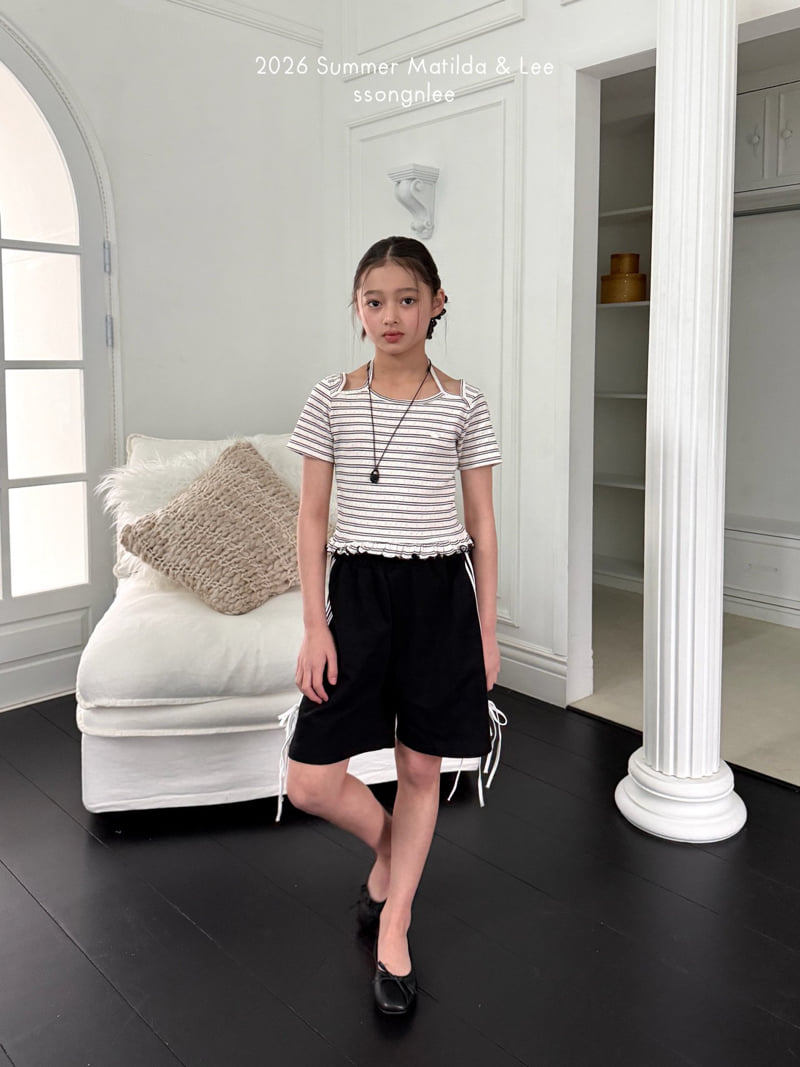 Matilda & Lee - Korean Children Fashion - #designkidswear - Ruffle Halter Neck Tee - 12