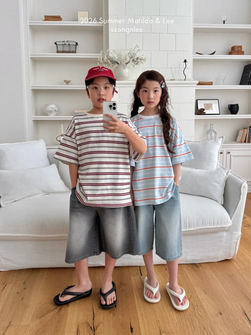 Matilda & Lee - Korean Children Fashion - #designkidswear - Melbourne Stripe Tee - 6