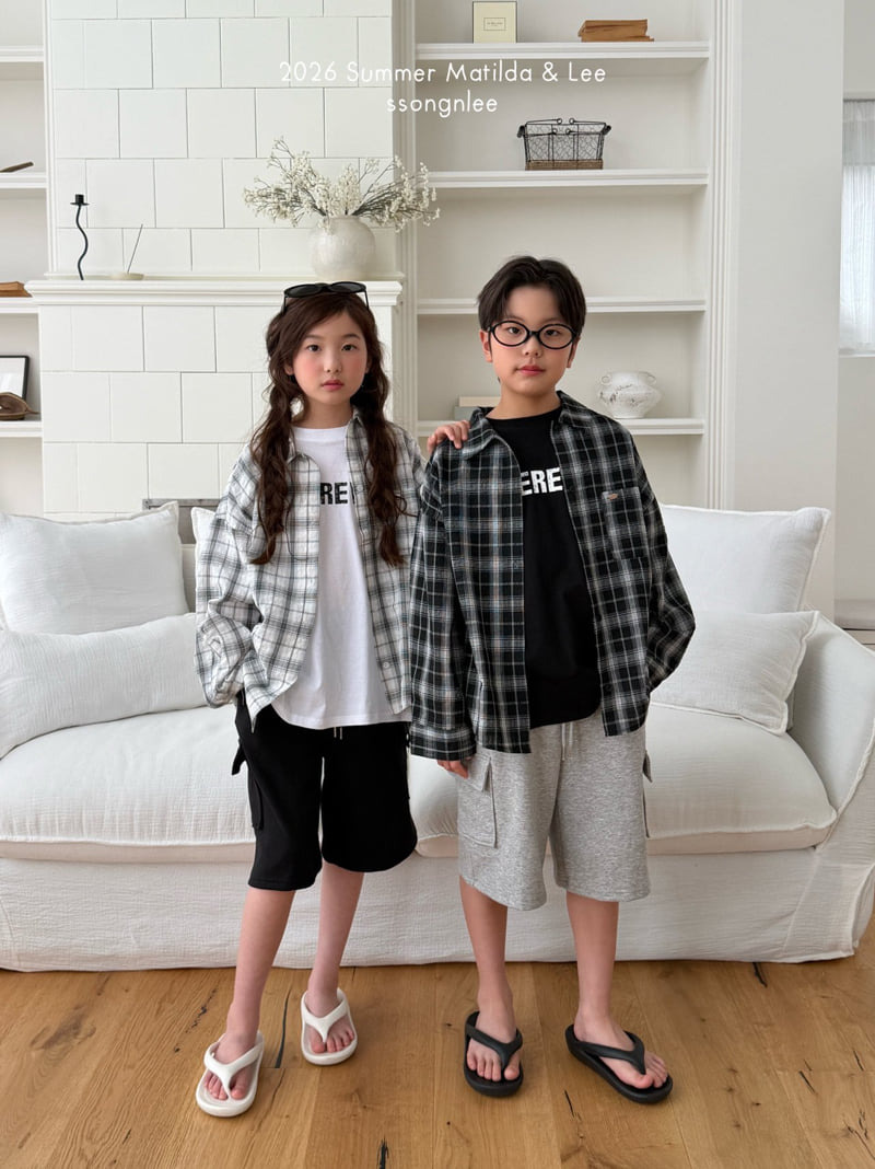 Matilda & Lee - Korean Children Fashion - #childrensboutique - Summer Check Shirt - 4