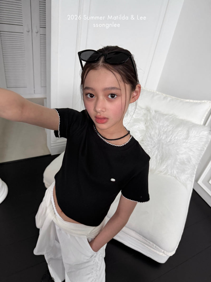 Matilda & Lee - Korean Children Fashion - #designkidswear - Eyelet Pin Tuck Tee - 9
