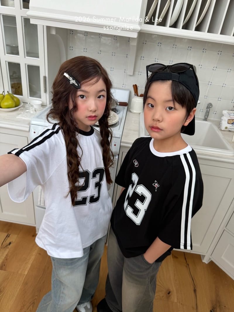 Matilda & Lee - Korean Children Fashion - #designkidswear - Two Line 23 Tee - 3