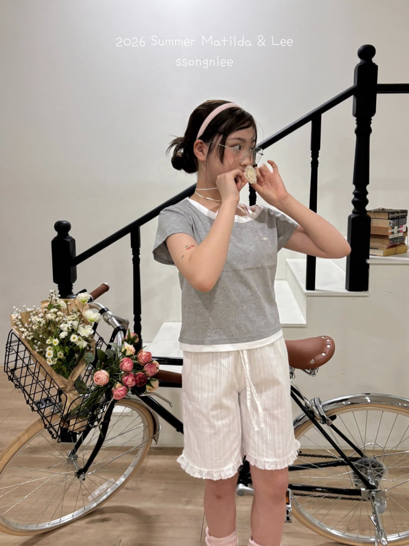 Matilda & Lee - Korean Children Fashion - #designkidswear - Layered Unbalanced Tee - 12