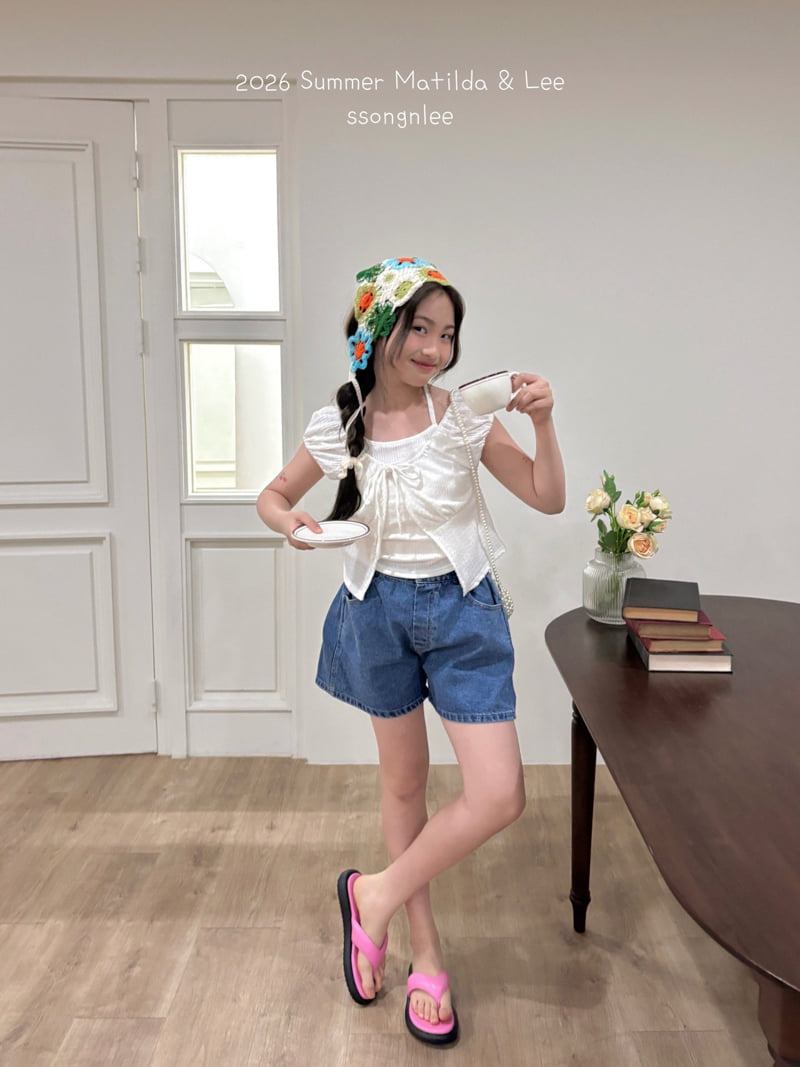 Matilda & Lee - Korean Children Fashion - #discoveringself - Denim Shirring Shorts - 11
