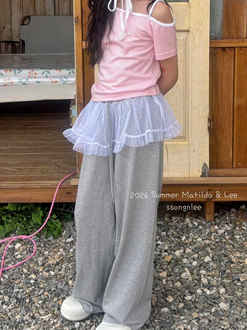 Matilda & Lee - Korean Children Fashion - #discoveringself - Lace Wide Pants - 11