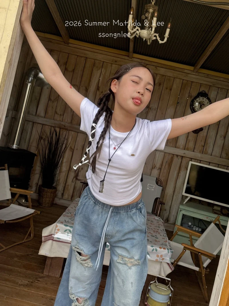 Matilda & Lee - Korean Children Fashion - #discoveringself - Damaged Denim Pants - 9