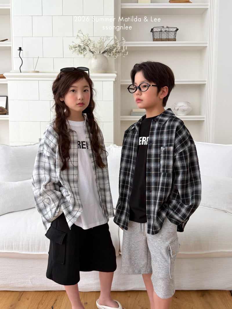 Matilda & Lee - Korean Children Fashion - #discoveringself - Summer Check Shirt - 5