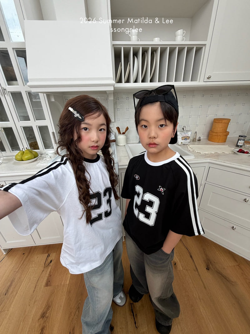Matilda & Lee - Korean Children Fashion - #designkidswear - Two Line 23 Tee - 4