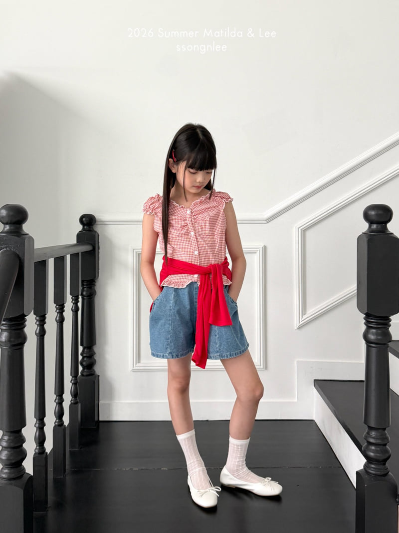 Matilda & Lee - Korean Children Fashion - #fashionkids - Denim Shirring Shorts - 12