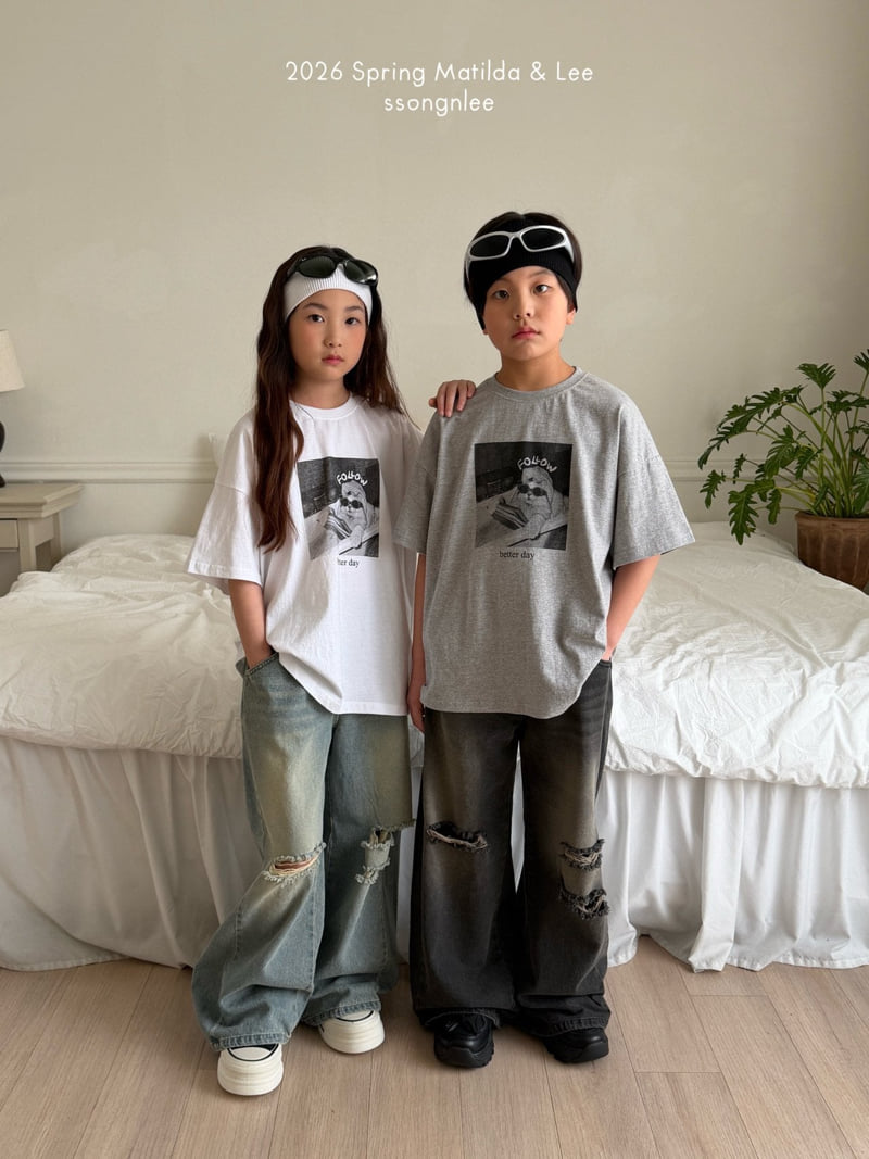 Matilda & Lee - Korean Children Fashion - #discoveringself - Follow Cat Short Sleeve Tee - 4