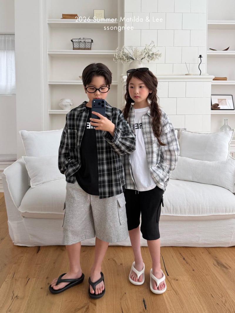 Matilda & Lee - Korean Children Fashion - #fashionkids - Summer Check Shirt - 6