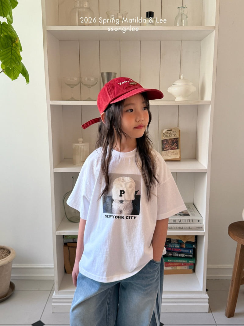 Matilda & Lee - Korean Children Fashion - #fashionkids - New York Puppy Short Sleeve Tee