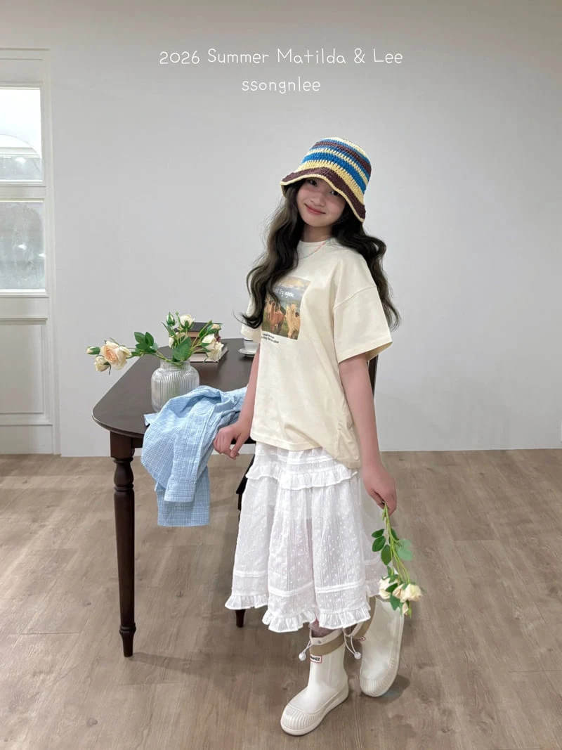 Matilda & Lee - Korean Children Fashion - #fashionkids - Eyelet Long Skirt - 7