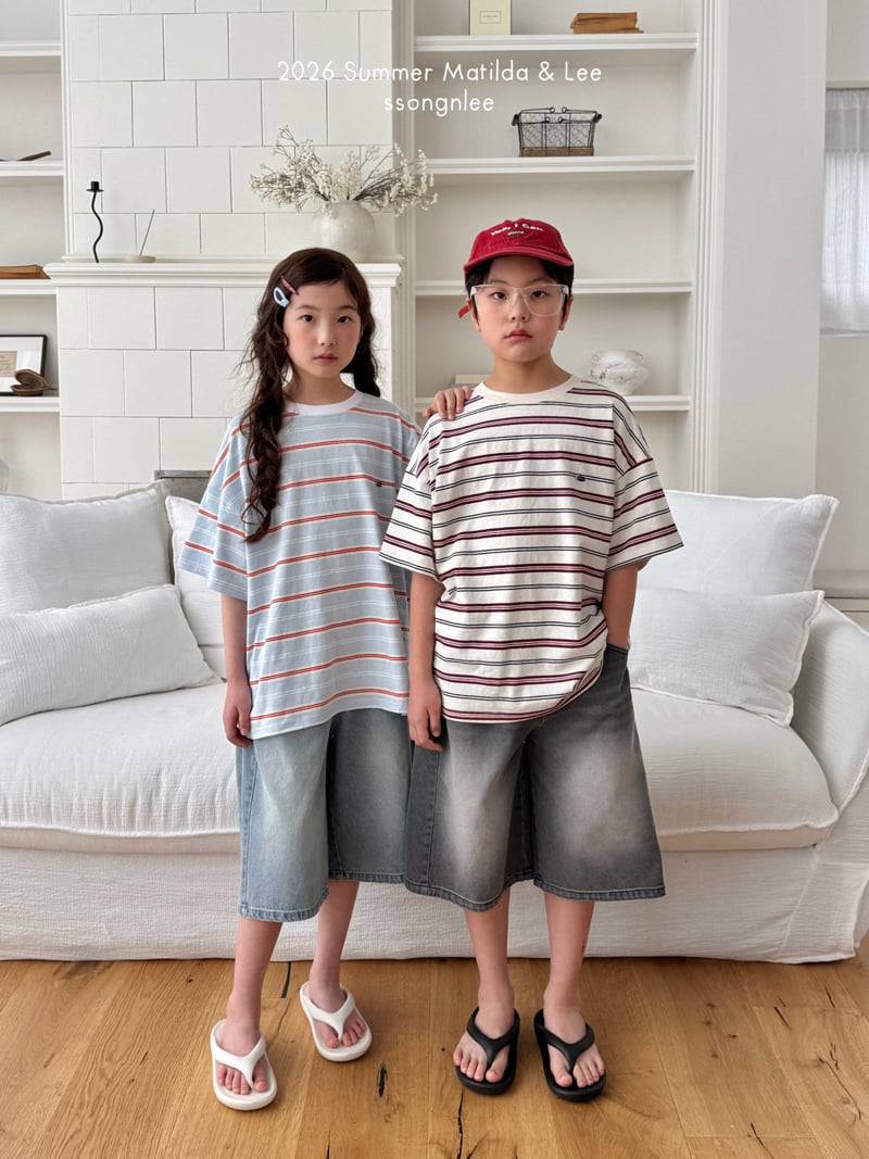 Matilda & Lee - Korean Children Fashion - #fashionkids - Summer Bermuda Denim Pants - 3
