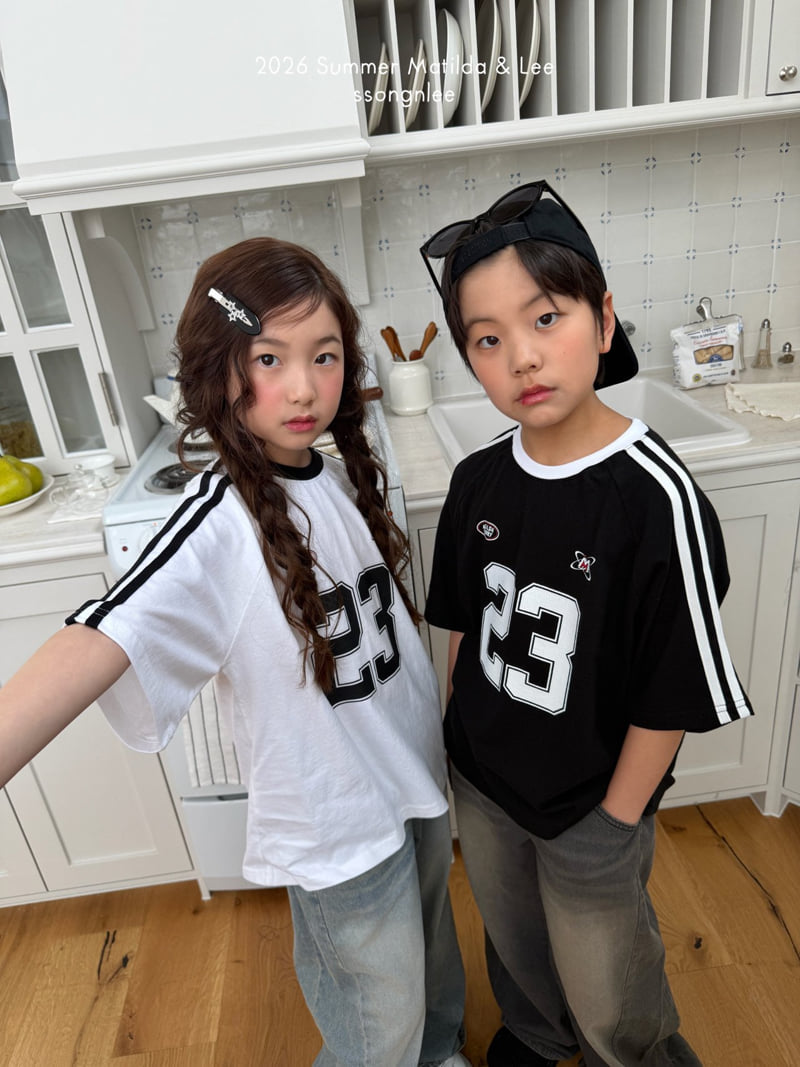 Matilda & Lee - Korean Children Fashion - #fashionkids - Two Line 23 Tee - 5