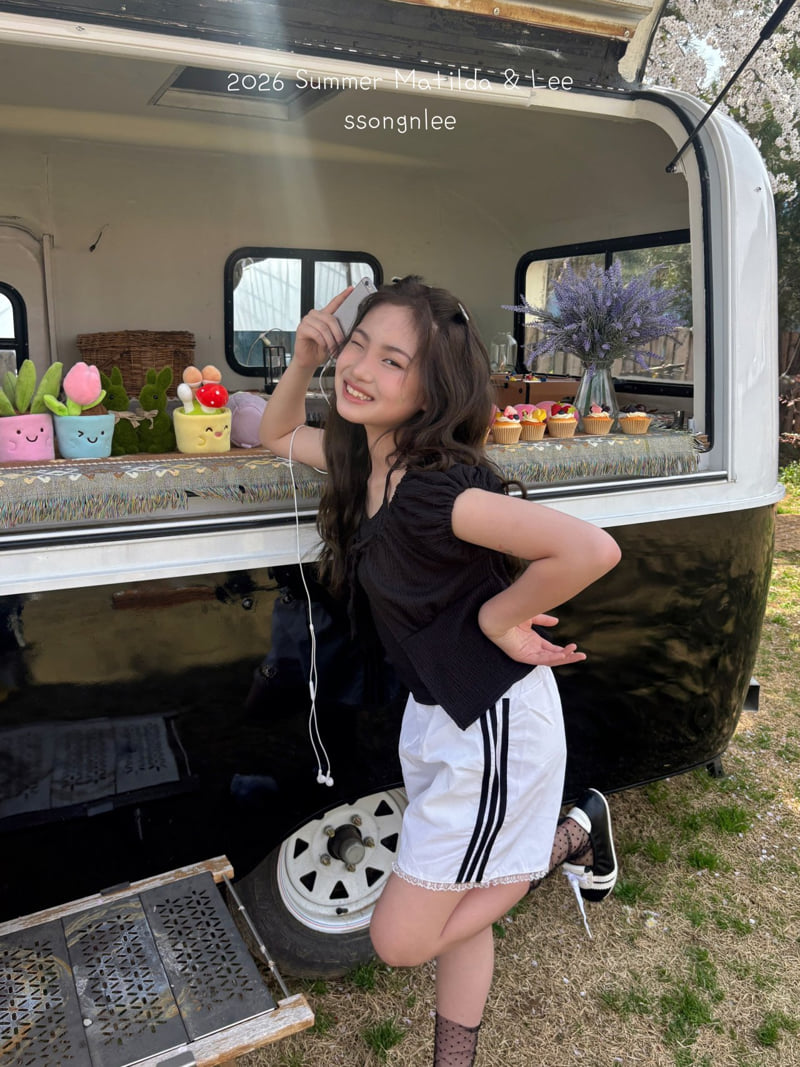 Matilda & Lee - Korean Children Fashion - #kidsshorts - Lace Track Pants - 3