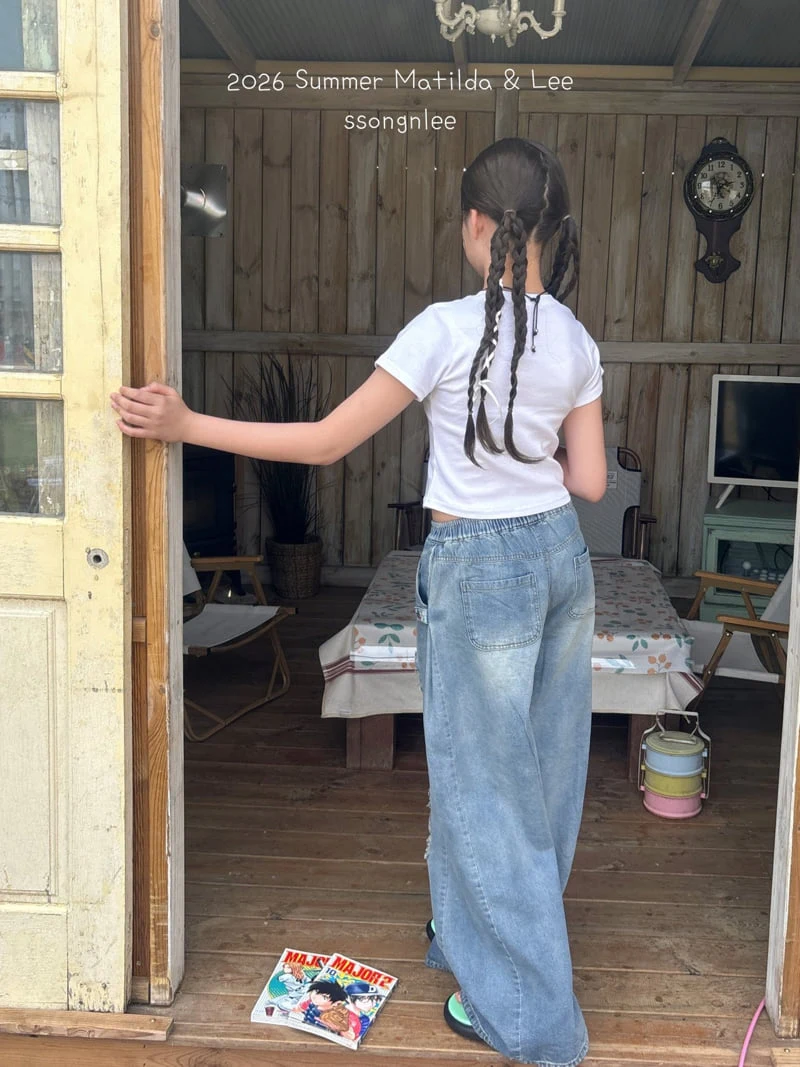 Matilda & Lee - Korean Children Fashion - #kidsshorts - Damaged Denim Pants - 11