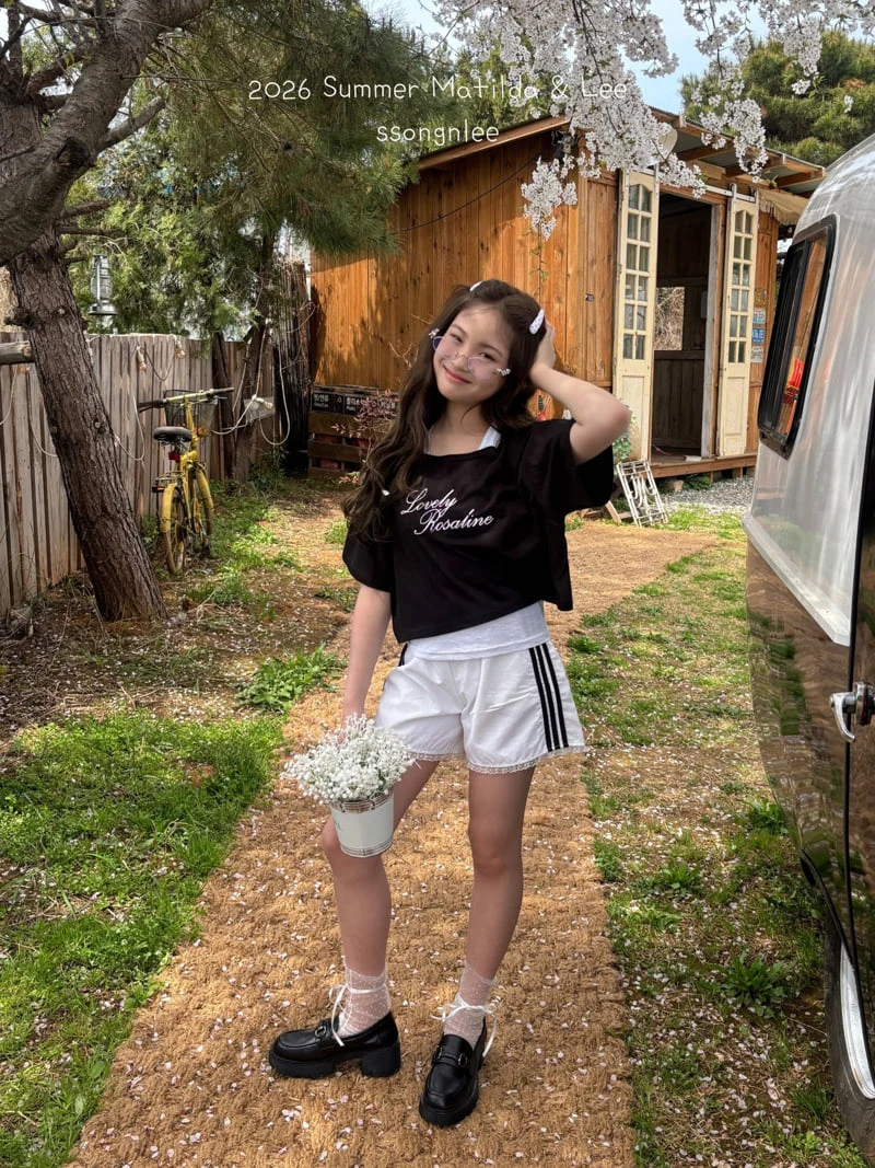 Matilda & Lee - Korean Children Fashion - #kidsshorts - Lovely Off-Shoulder Set - 10