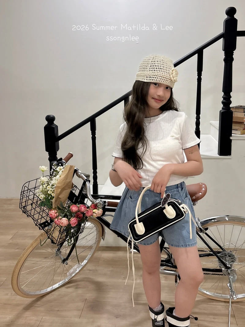 Matilda & Lee - Korean Children Fashion - #kidsshorts - Pleated Denim Shorts - 7