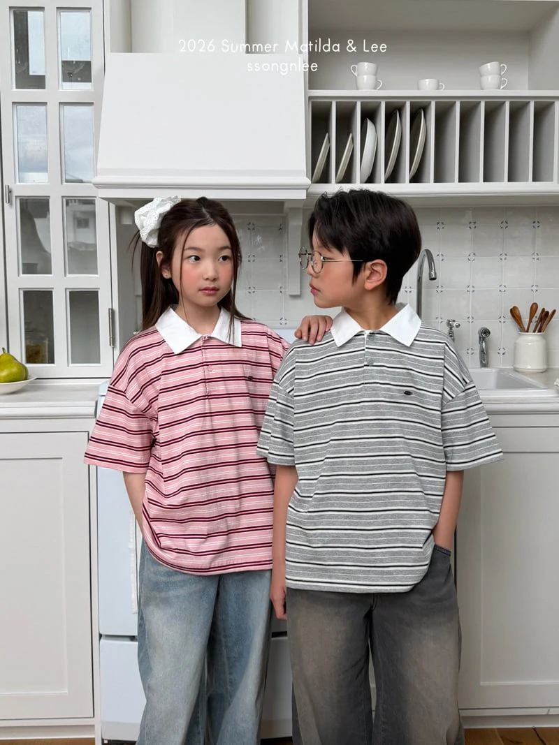 Matilda & Lee - Korean Children Fashion - #fashionkids - Classic Collar Tee - 4