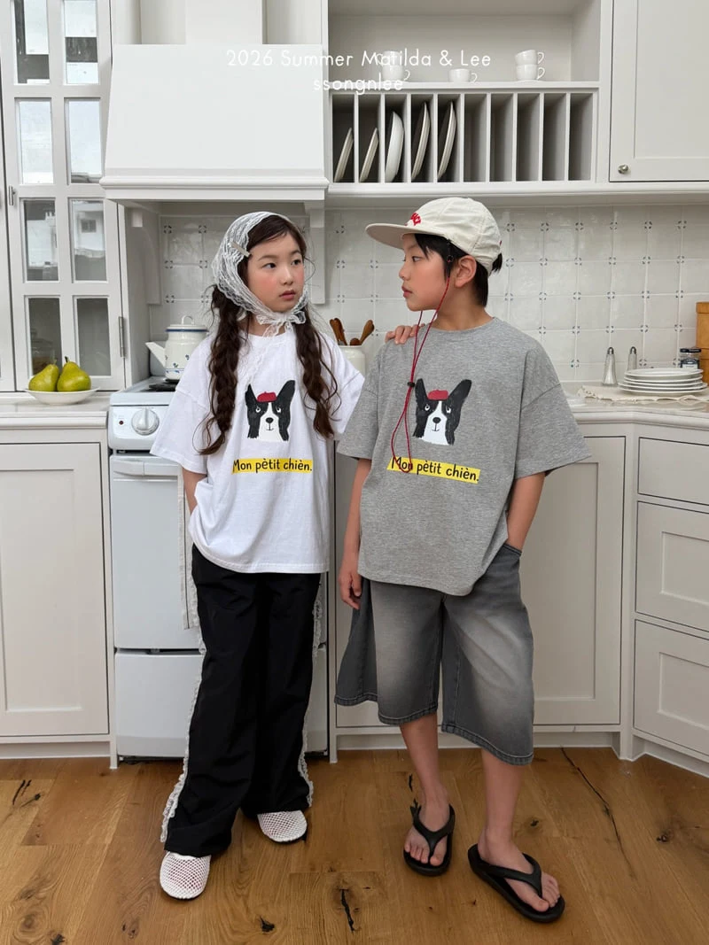 Matilda & Lee - Korean Children Fashion - #kidsshorts - Petit Dog Tee - 12