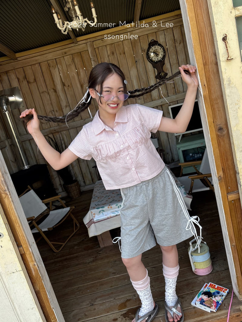 Matilda & Lee - Korean Children Fashion - #kidsshorts - Shirring Collar Blouse - 8