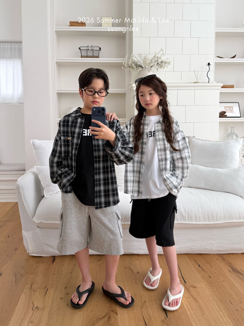 Matilda & Lee - Korean Children Fashion - #kidsshorts - Summer Check Shirt - 7