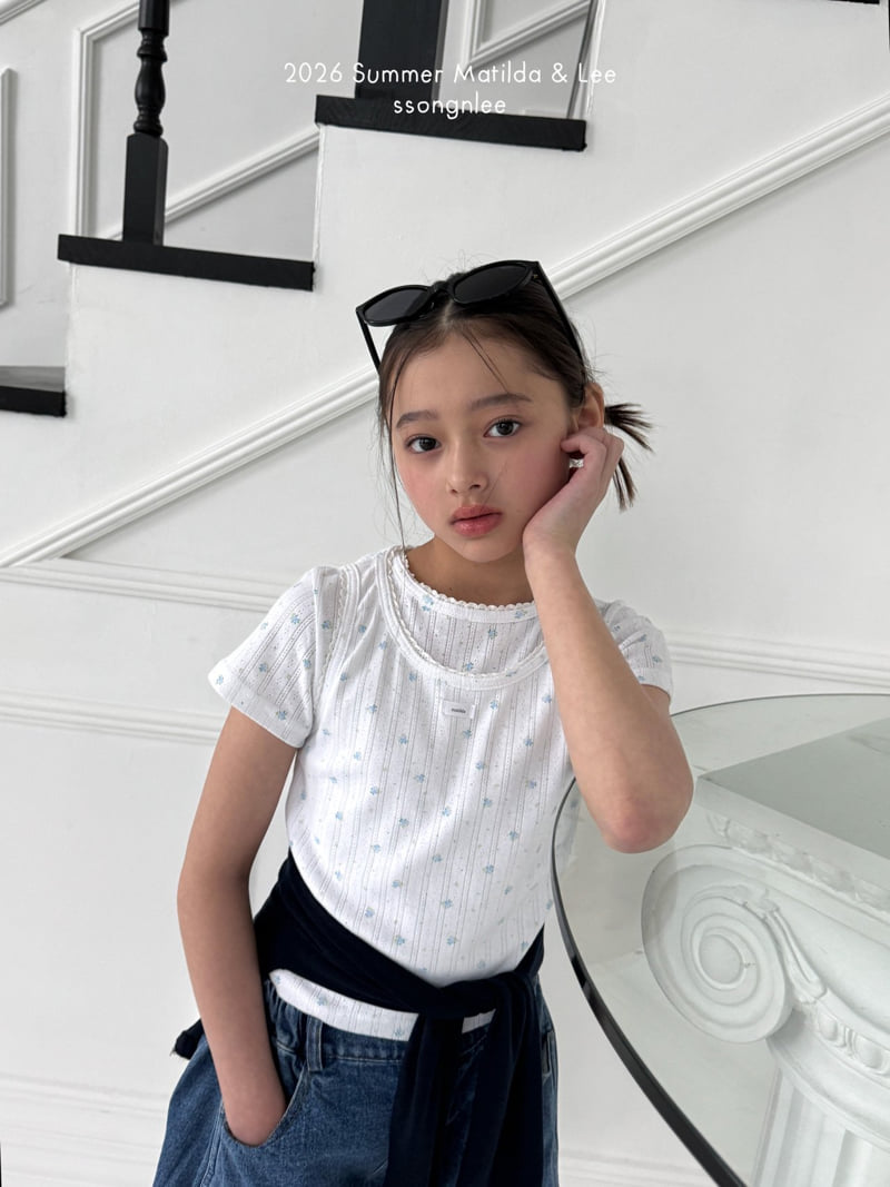 Matilda & Lee - Korean Children Fashion - #kidsshorts - Eyelet Lace Sleeveless