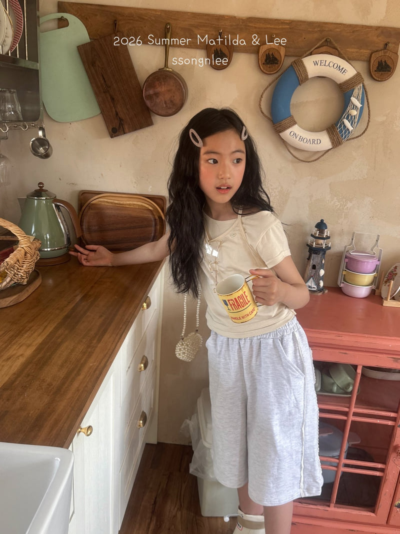 Matilda & Lee - Korean Children Fashion - #kidsshorts - Halter Neck Layered Tee - 8