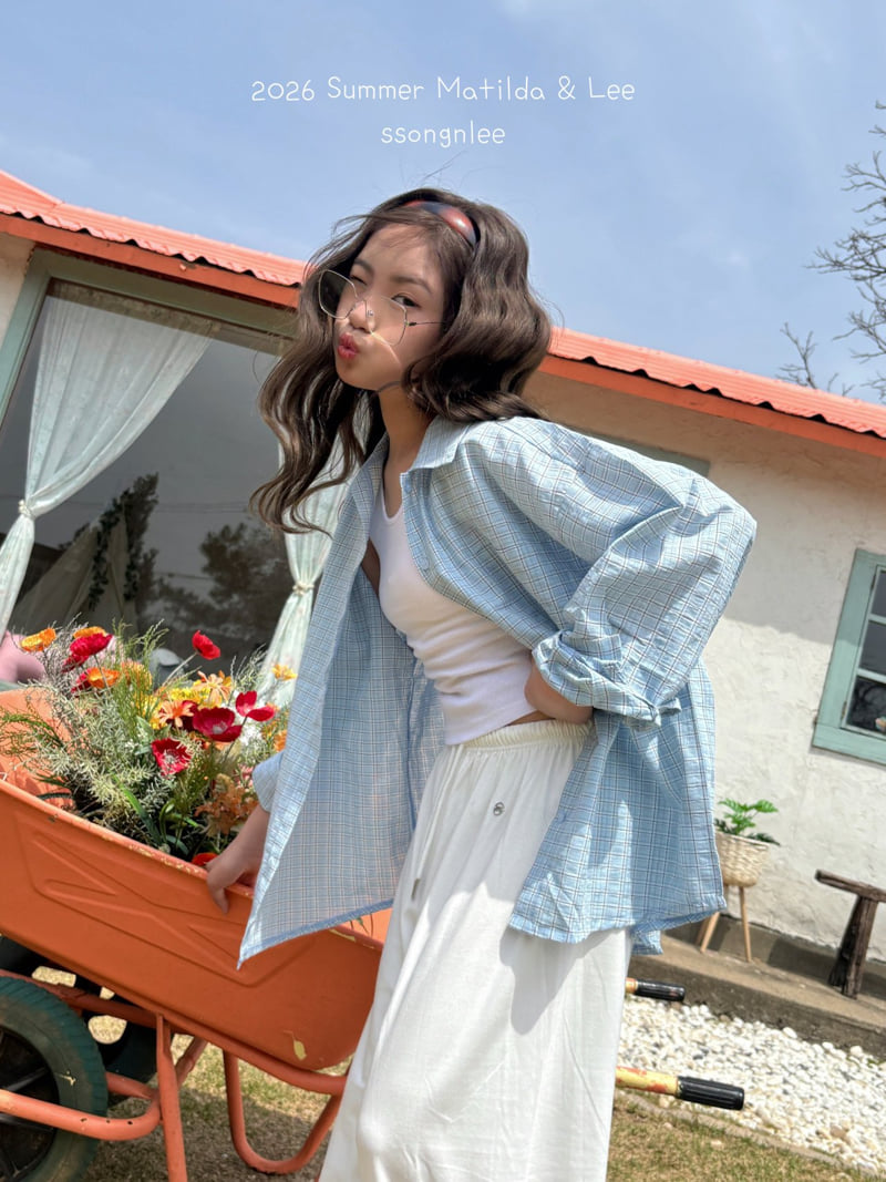Matilda & Lee - Korean Children Fashion - #kidsshorts - Joy Check Shirt